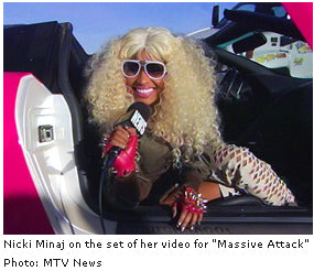 NICKI MINAJ "MASSIVE ATTACK" APRIL 2010