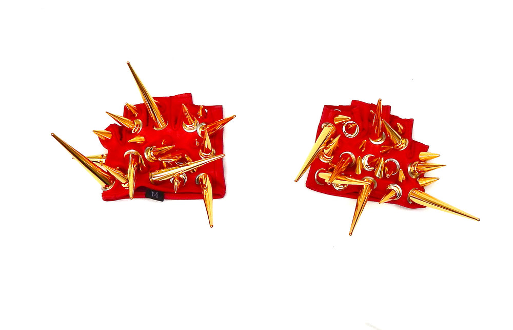 GOLDEN DRAGON RED GLOVES