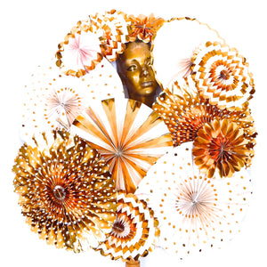 GOLDEN GARDEN PARTY HEADPIECE