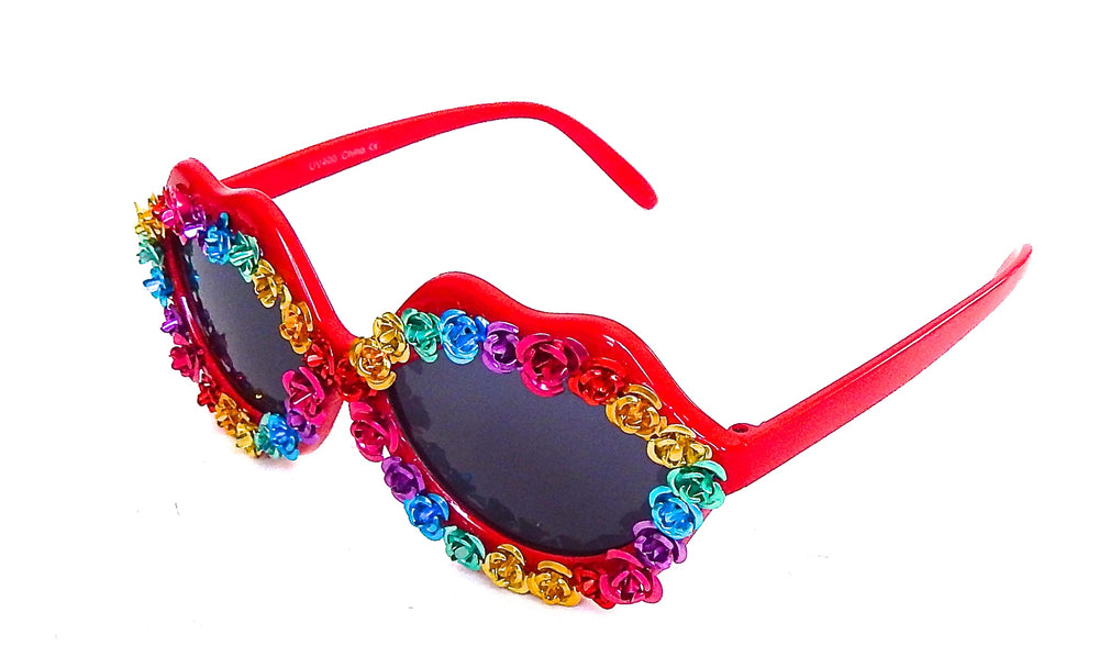 GROOVE IS IN THE HEART HOT LIPS GLASSES