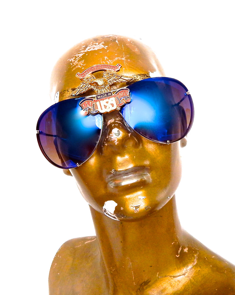 HARLEY EAGLE MIRROR AVIATOR GLASSES