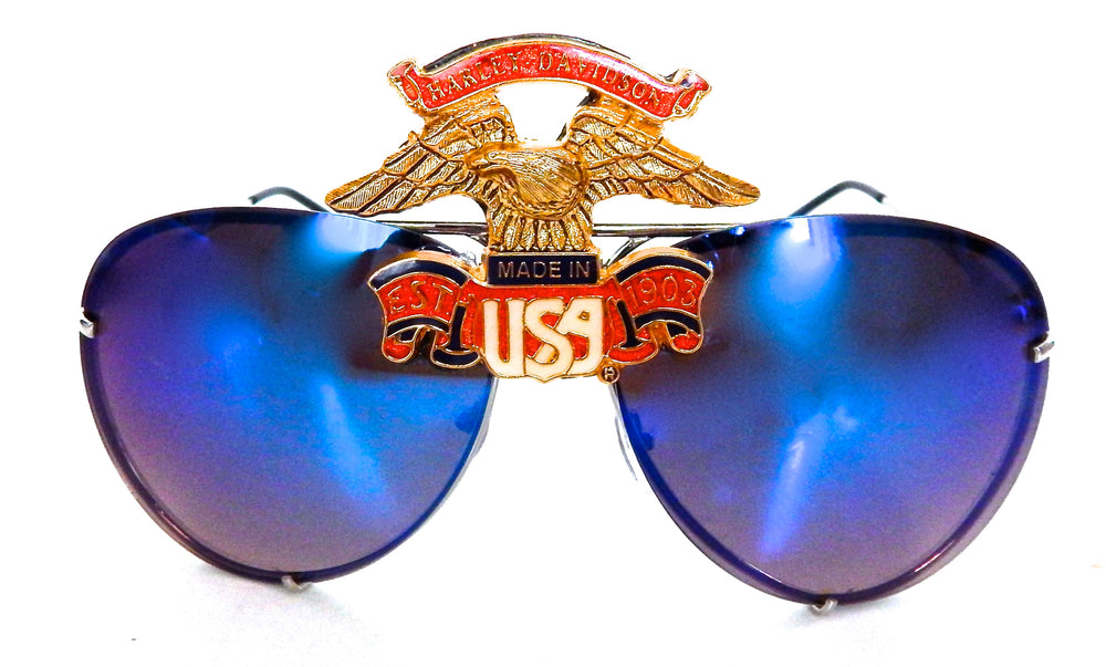 HARLEY EAGLE MIRROR AVIATOR GLASSES