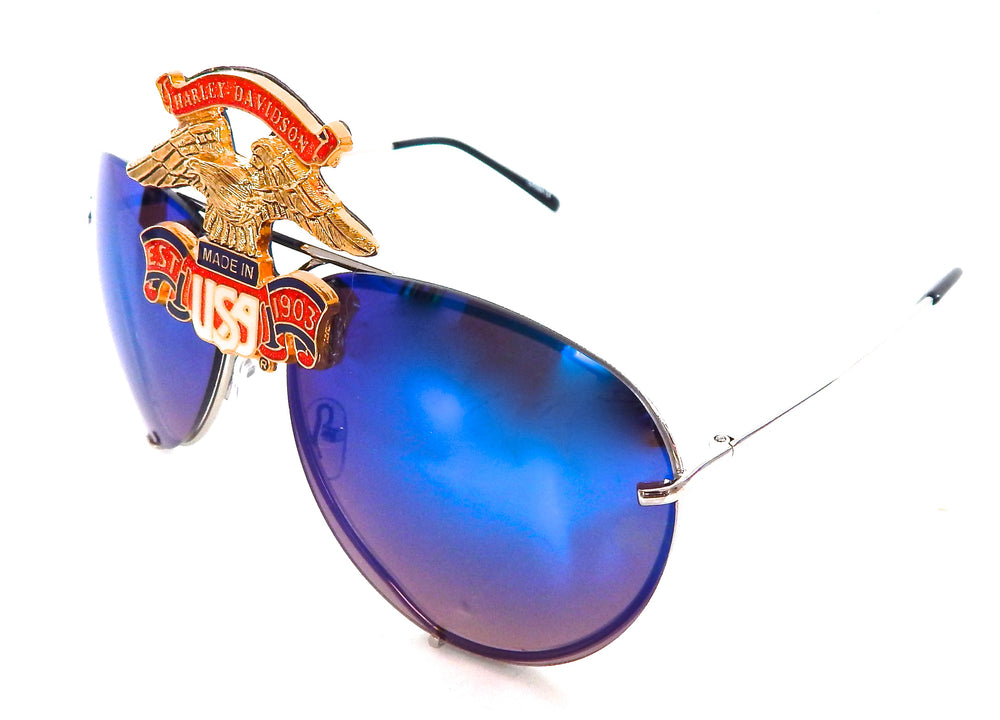 HARLEY EAGLE MIRROR AVIATOR GLASSES
