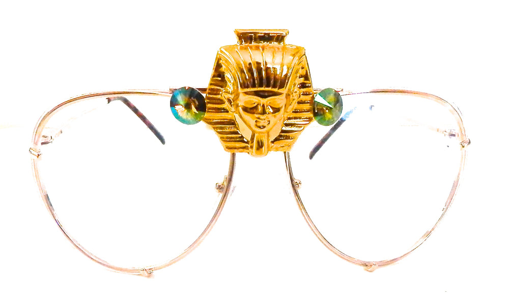 EGYPTIAN GOLD HATSHEPSUT AVIATOR SUNGLASSES