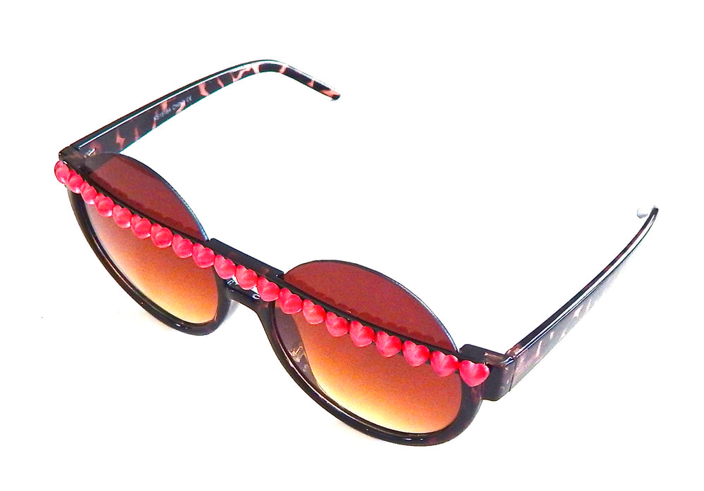 HEART OF GLASS PEEKABOO PINK GLASSES