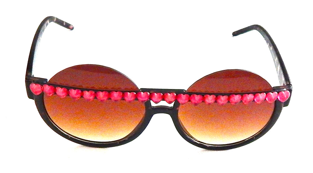 HEART OF GLASS PEEKABOO PINK GLASSES