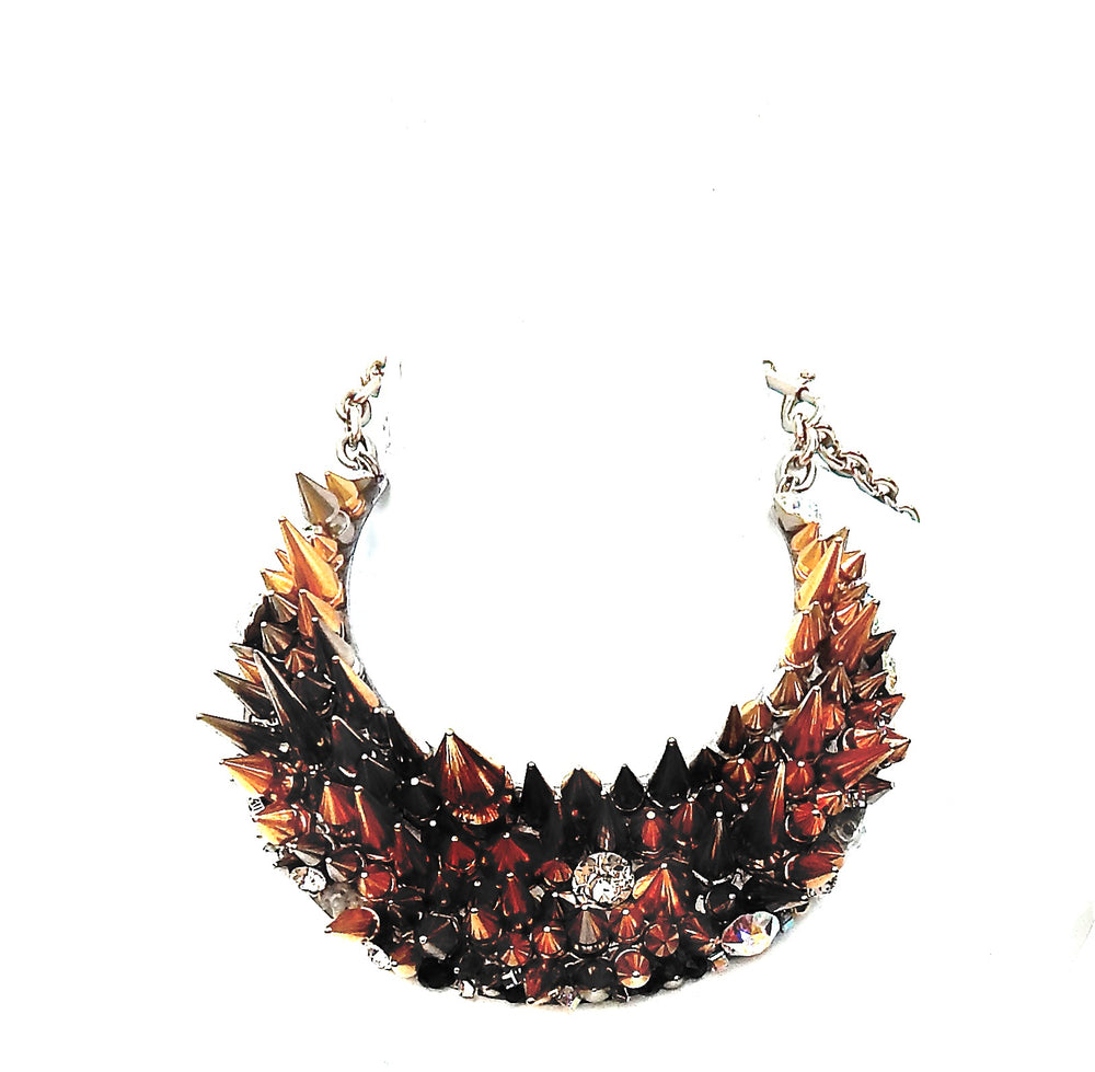 HUSLTER SPIKE NECKLACE