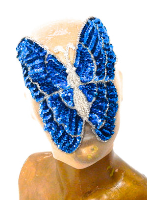 INDIGO SMOKE BUTTERFLY HOOD