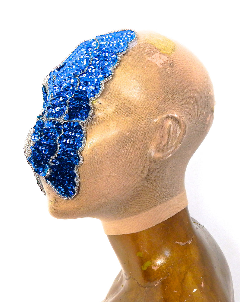 INDIGO SMOKE BUTTERFLY HOOD