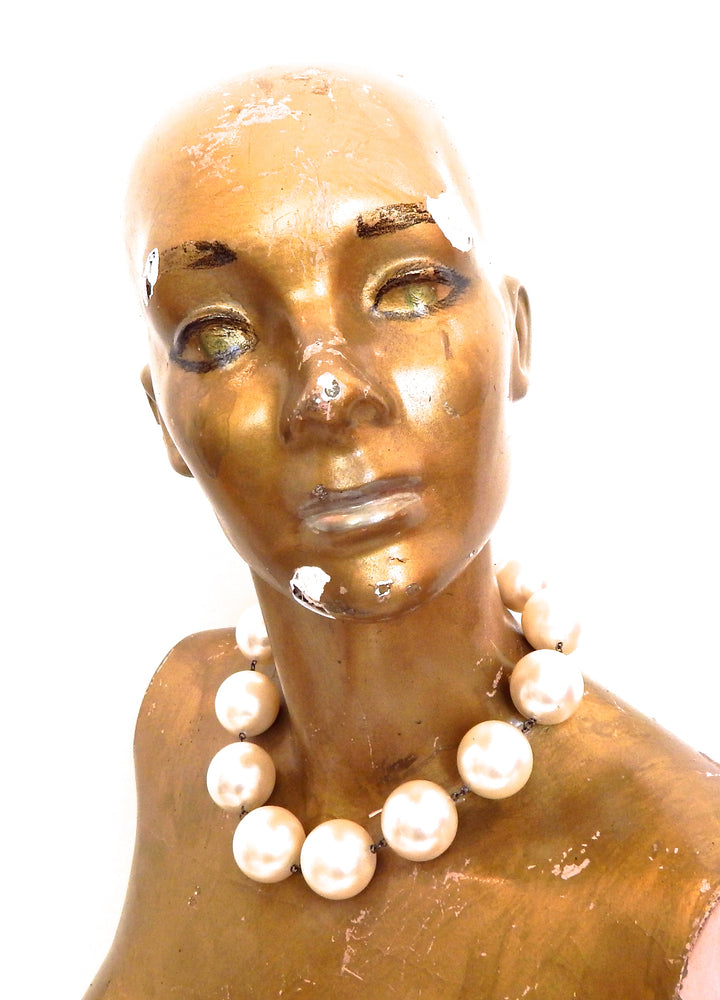 JUMBO CREAM PEARL CHOKER NECKLACE
