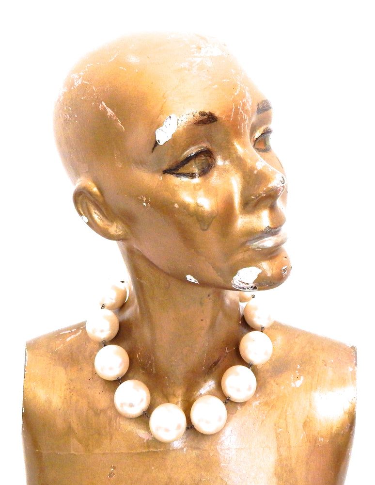 JUMBO CREAM PEARL CHOKER NECKLACE