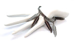 THUNDERBIRD LADYHAWKE MEDIUM FEATHER BANGLE (SILVER)