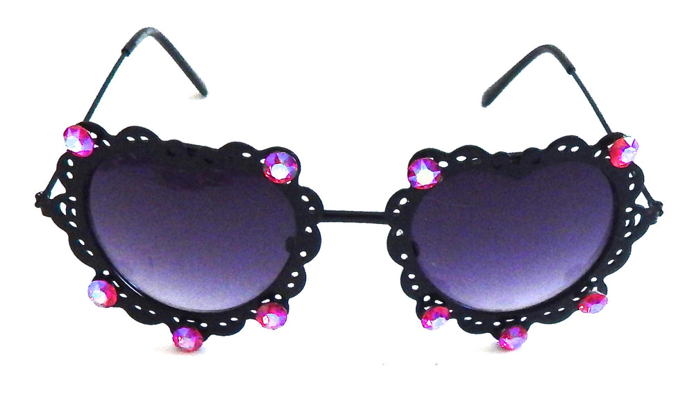 LOVELACE FIRE HEART GLASSES