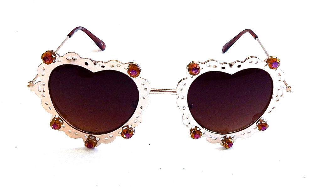 LOVELACE HAVANA HEART GLASSES