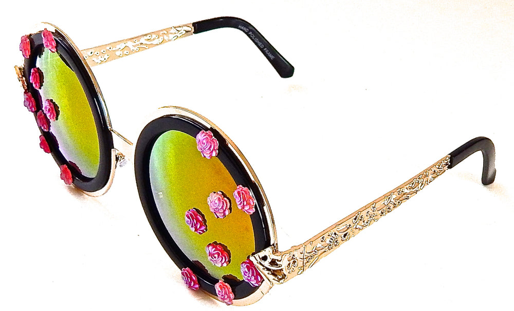 LUCY PINK BONITA BIRDCAGE GLASSES