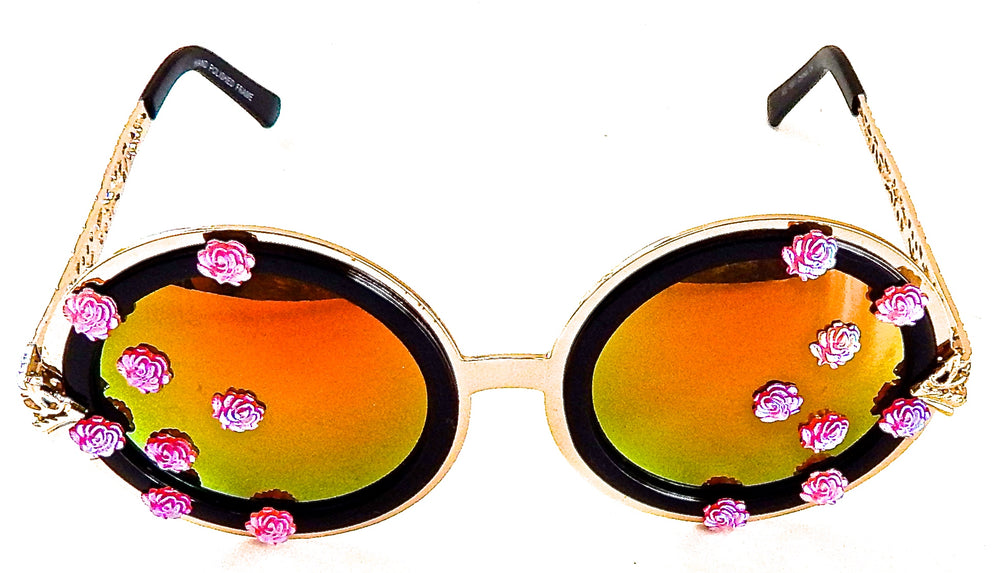 LUCY PINK BONITA BIRDCAGE GLASSES