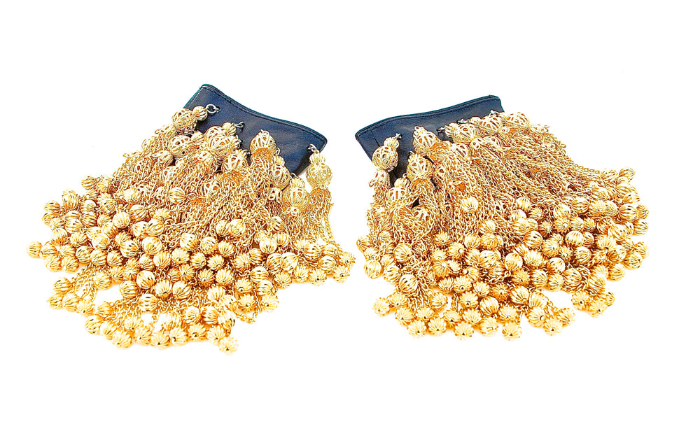 MATA HARI BLACK HALF GLOVES