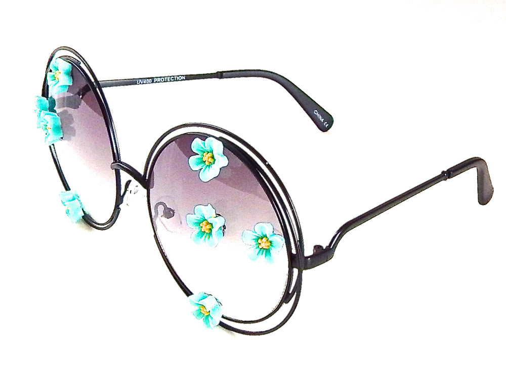 SUMMER OF LOVE MORNING GLORY BLUE JOPLIN2 GLASSES