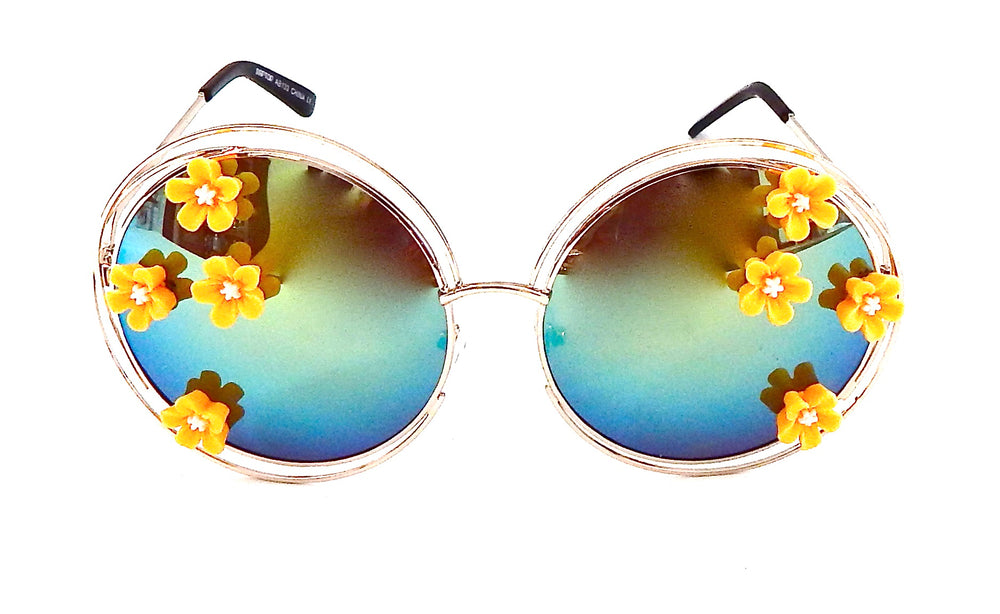 SUMMER OF LOVE MORNING GLORY YELLOW JOPLIN GLASSES