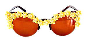 SUMMER OF LOVE MORNING GLORY YELLOWS COCO GLASSES