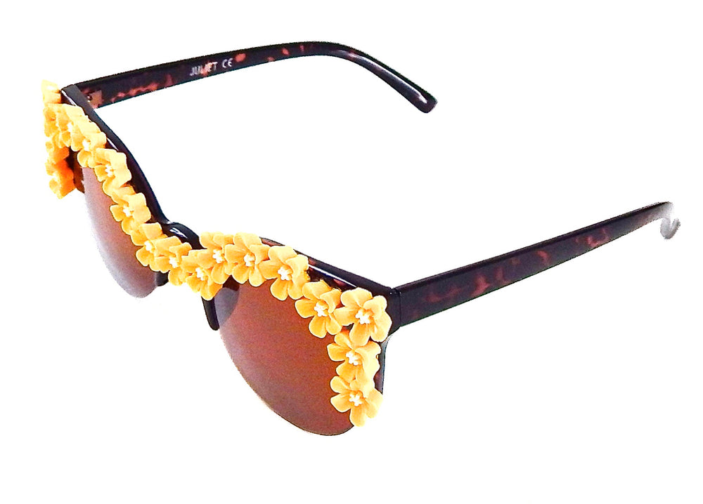 SUMMER OF LOVE MORNING GLORY YELLOWS COCO GLASSES