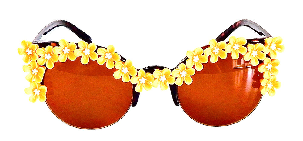 SUMMER OF LOVE MORNING GLORY YELLOWS COCO GLASSES