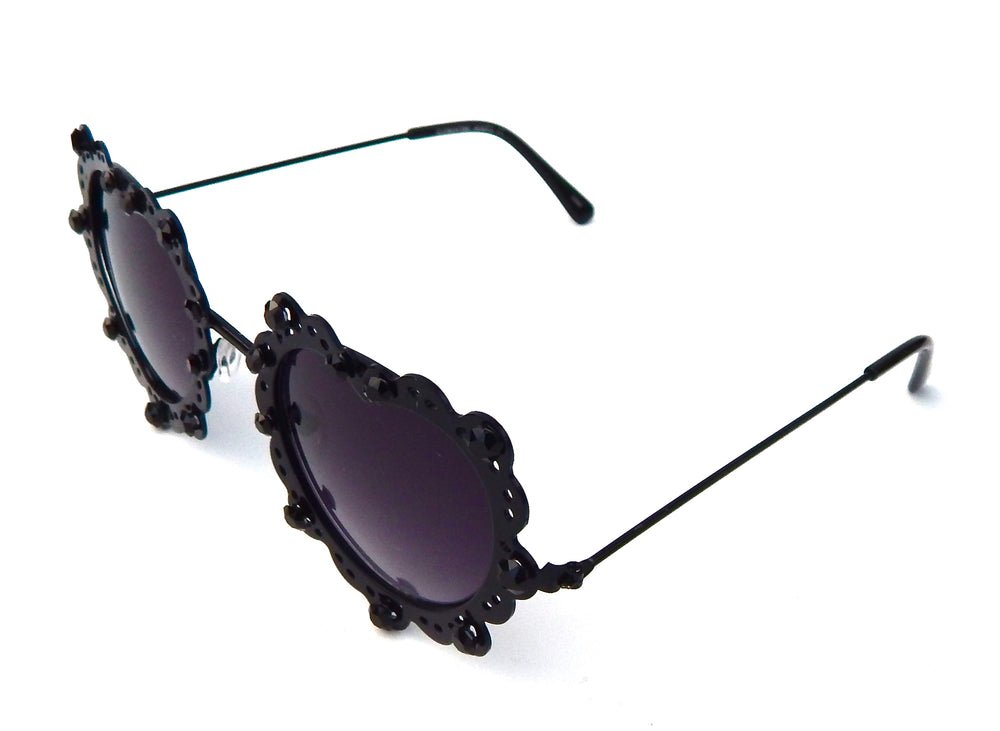LOVELACE MIDNIGHT HEART GLASSES