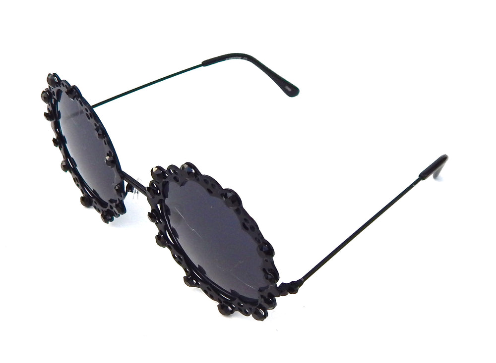 LOVELACE MIDNIGHT ROUND GLASSES
