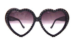 LOLITA MIDNIGHT RIDER RHINESTONE HEART SUNGLASSES