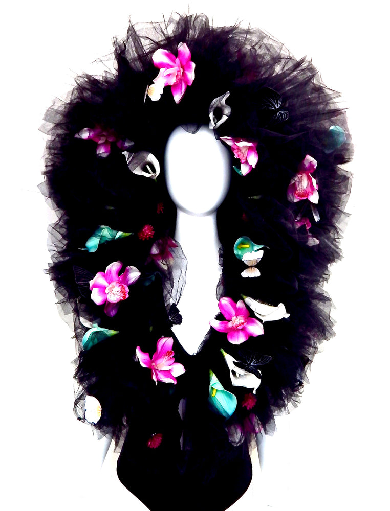 MIDNIGHT ORCHID HOODED BATHINGSUIT