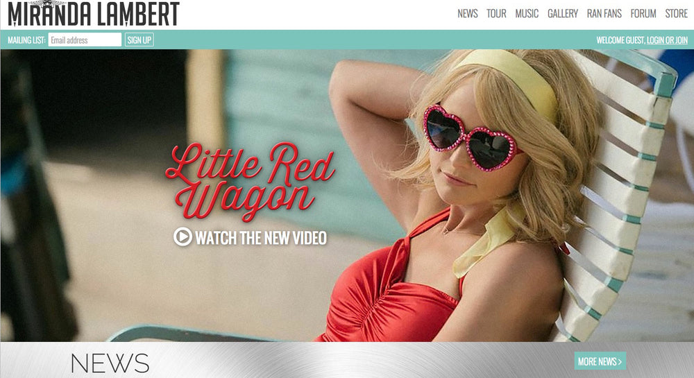 MIRANDA LAMBERT "LITTLE RED WAGON" JANUARY 2015