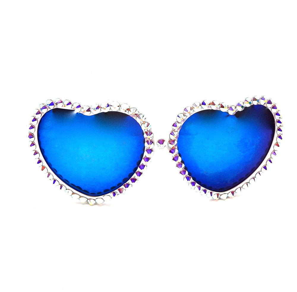 LOLITA MOONDUST RHINESTONE HEART SUNGLASSES