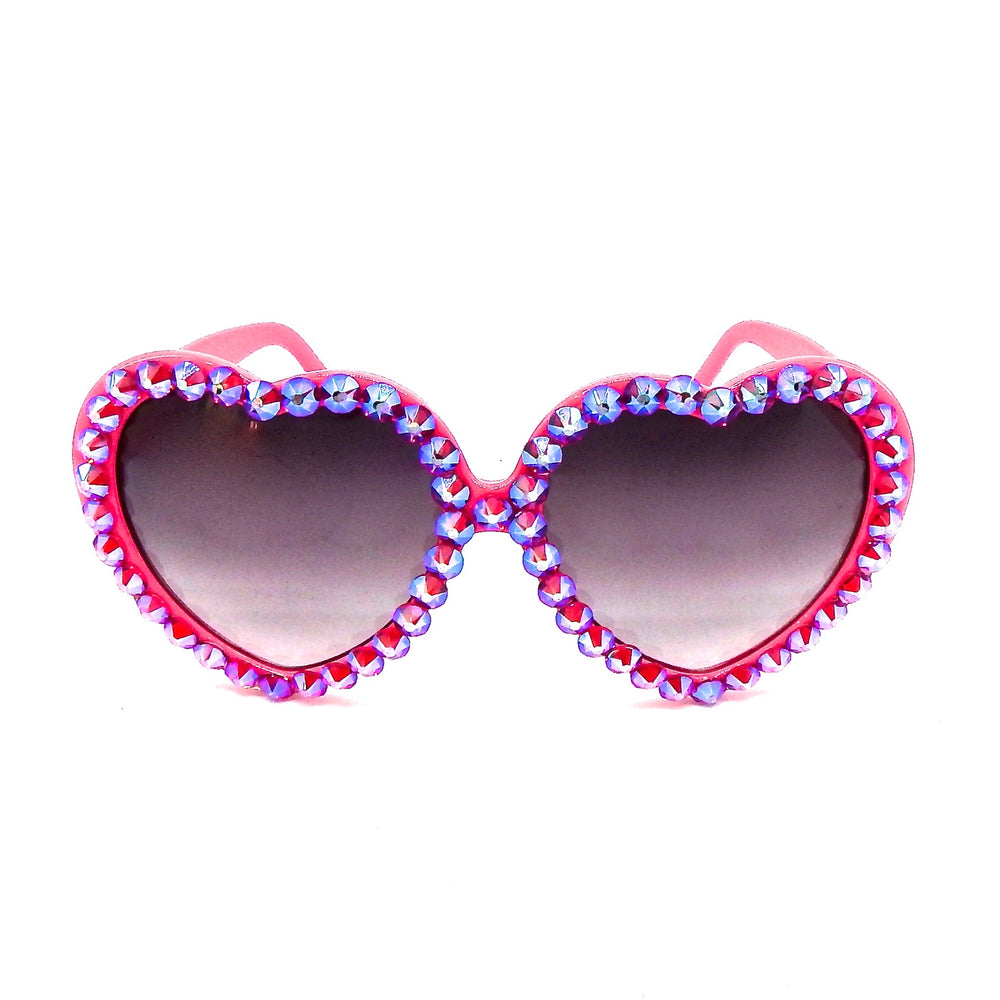 LOLITA MOXIE RHINESTONE HEART SUNGLASSES