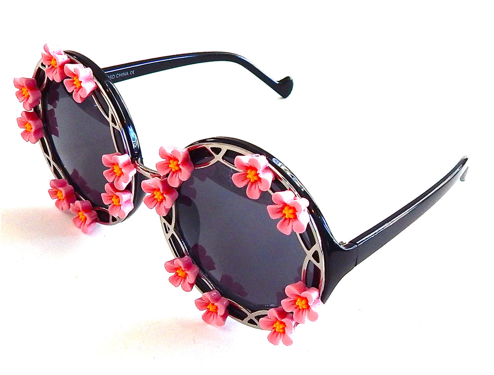 SUMMER OF LOVE MORNING GLORY PINK BIRDCAGE GLASSES
