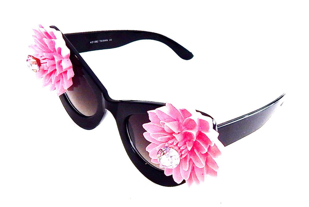 LILY POND PINK CATS MEOW GLASSES