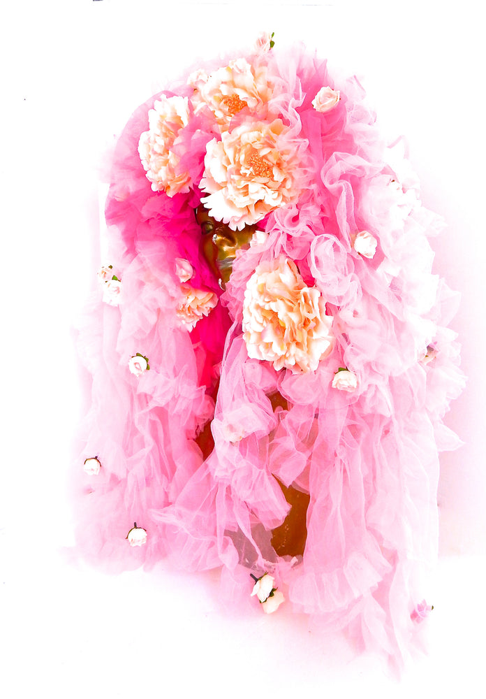 PINK PEONY HEADPIECE