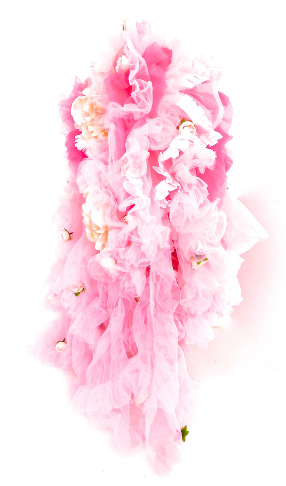 PINK PEONY HEADPIECE