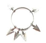 THUNDERBIRD PINON ARROWHEAD BANGLE (SILVER)