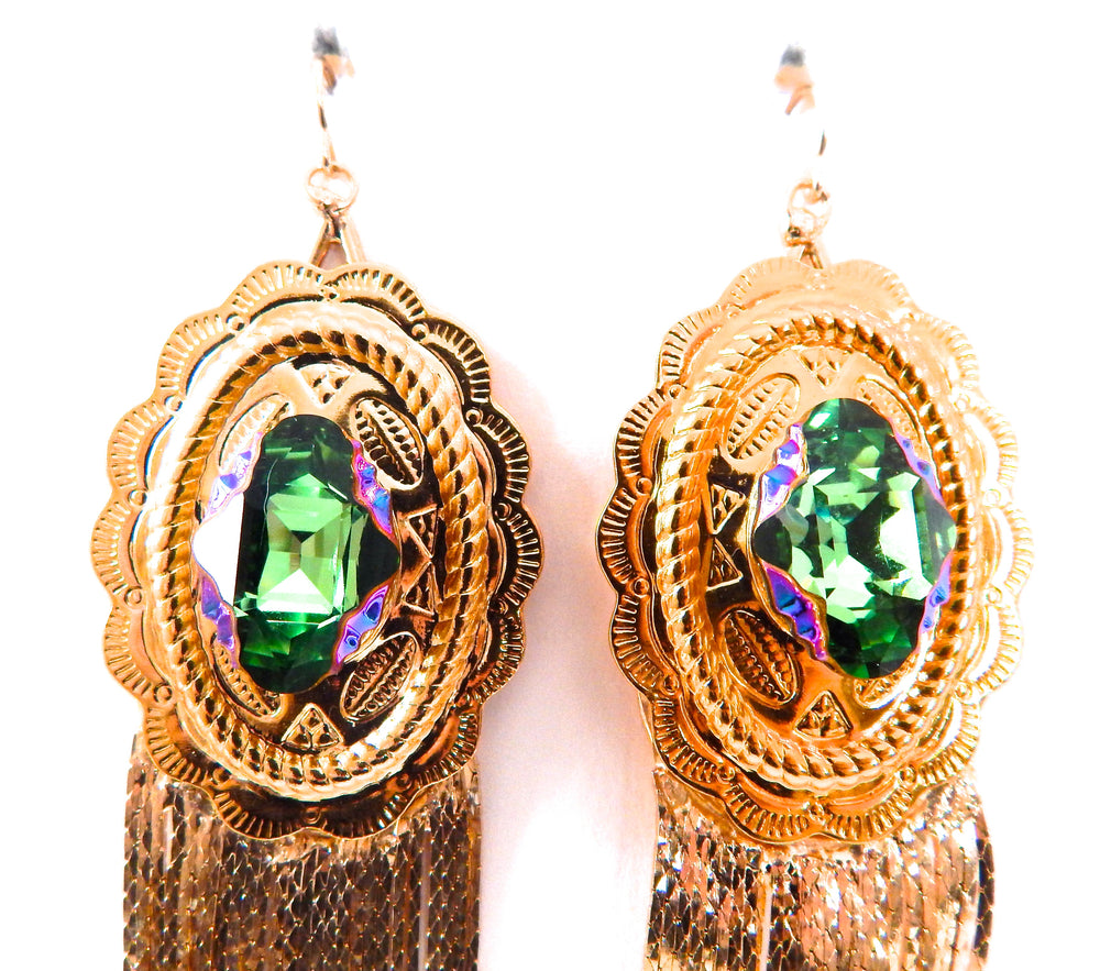 PONDEROSA QUICK & THE DEAD CONCHO FRINGE EARRINGS