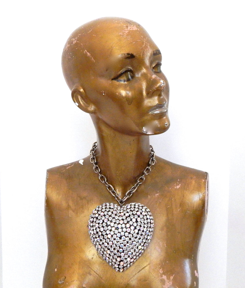 PRINCE OF THIEVES OPAL HEART NECKLACE