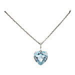 HEART THROB BLUE BIRD HEART NECKLACE