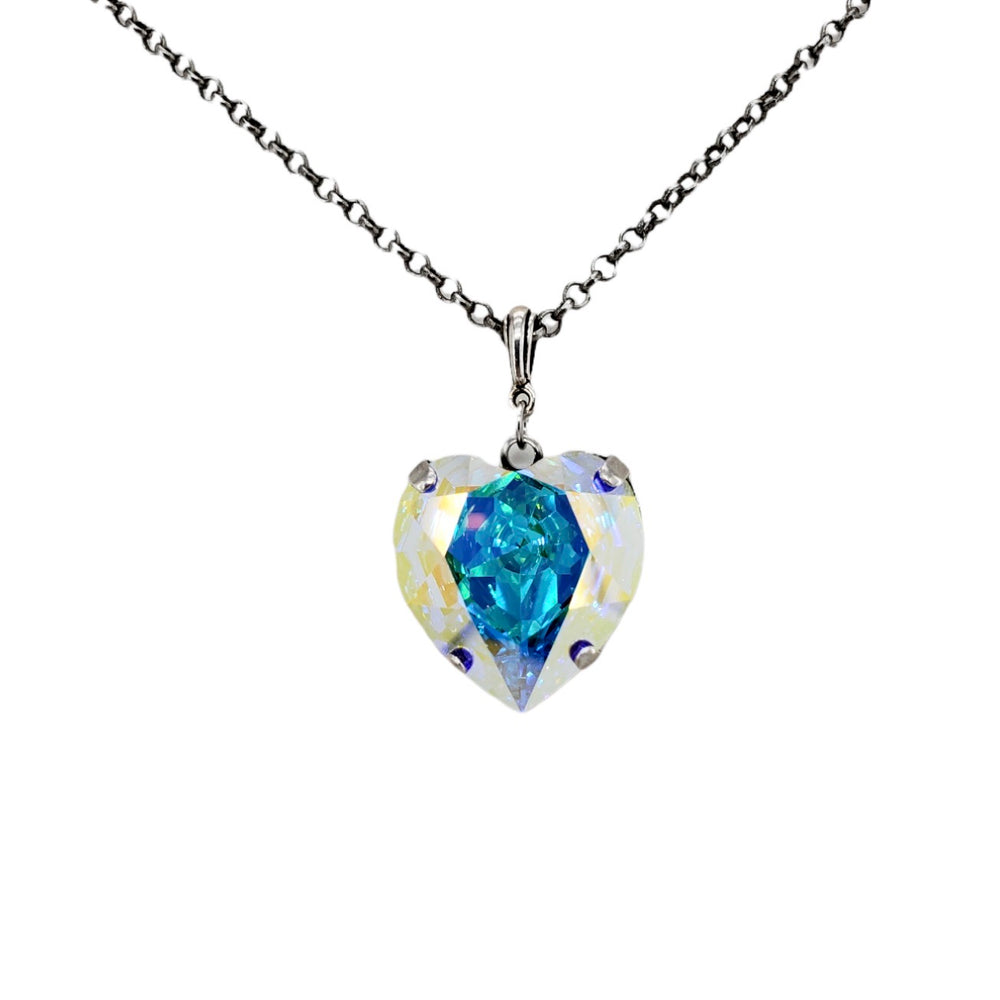 HEART THROB OPAL HEART NECKLACE