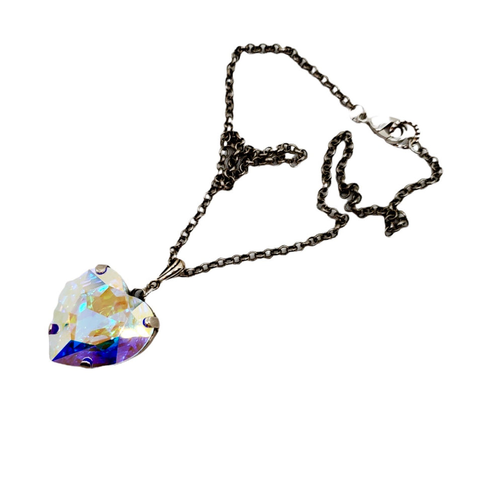 HEART THROB OPAL HEART NECKLACE