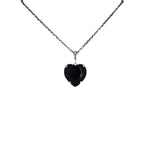 HEART THROB BLACK MAGIC HEART NECKLACE