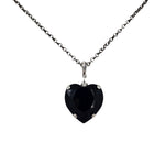 HEART THROB BLACK MAGIC HEART NECKLACE