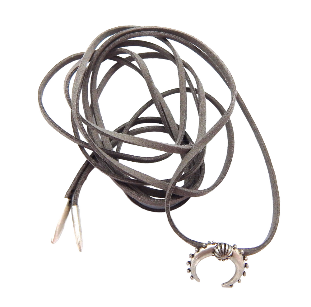 BILLIE JEAN BLOSSOM GREY BOLO TIE