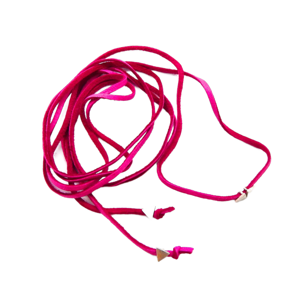 BILLIE JEAN PYRAMID PINK BOLO TIE