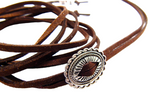 BILLIE JEAN CONCHO BROWN BOLO TIE