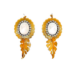 PONDEROSA MOONDUST CAMEO CONCHO EARRINGS