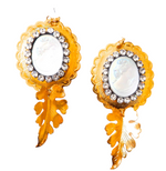 PONDEROSA MOONDUST CAMEO CONCHO EARRINGS